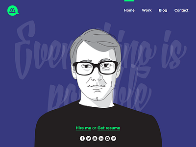 Portrait illustration product preview character face illustration portrait web