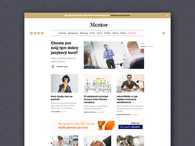 Mentor Magazine – Webdesign