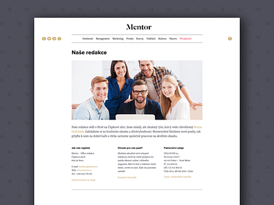 Mentor Magazine – Contact about contact grid layout magazine mentor web website