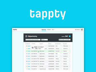 Tappty Bridge — Orders admin app application clean cms dashboard flat layout minimal shop ui
