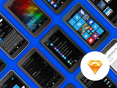 Windows Mobile 8.1 UI KIT for Sketch