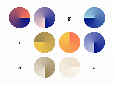 Gradient Pairs circle colors gradient palette