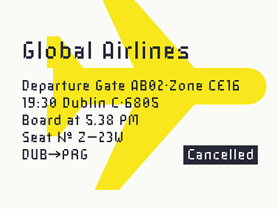 Industral Typeface Presentation airline font industral pixel plane typeface