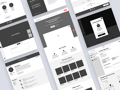 Wireframes for Matchmaking User Flow