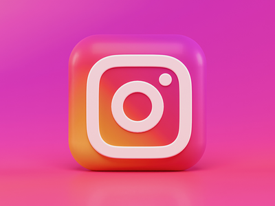 Instagram 3d Icon Concept