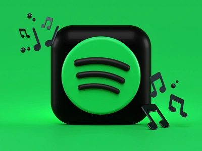 Spotify 3d Icon Concept 3d app bigsur blender blender 3d design icon icon design iconography illustration ios ios14 macos macos icon music notes render songs spotify streaming