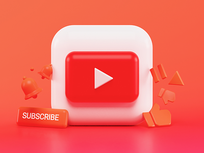 Youtube 3d Icon Concept