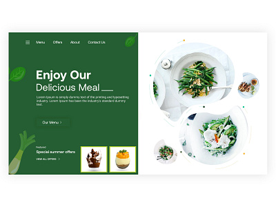 Food Order Website Design