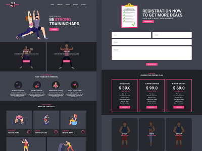 Gym - Landing page