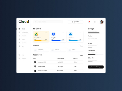 Cloud App branding graphic design ui