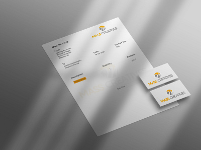 Free A4 Invoice branding graphic design invoice ui