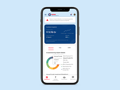 Banking Mobile App Concept app flat minimal ui