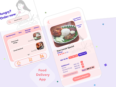 🍜🍲 Foodie ( Food Delivery App ) app delivery food mobile payment top ui ui design ux ux design