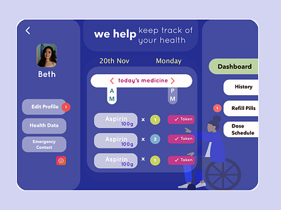 Health Web App 👩🏻‍⚕️ health ux uxui web