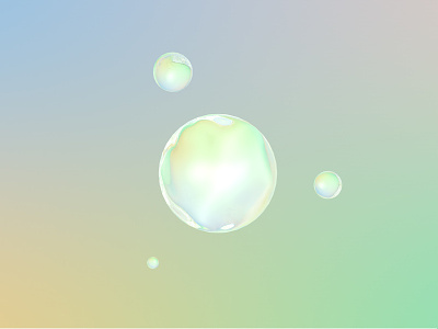 Bubbles balance bubbles c4d first four pastel refraction transparency
