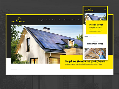 Waty.com.pl – Solar Panels XD Web Design adobe xd business offer green energy portfolio power responsive design solar energy solar panels solar service solar system ui ui design ui ux ux web ui webdesign website