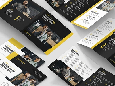 Personal Trainer – Brochure and Flyer Print Templates aerobic body bodybuilder brochure brochuredesign fitness flyer flyerdesign muscle personal trainer print print design supplement training