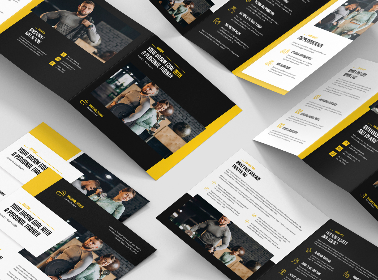 Personal Trainer – Brochure and Flyer Print Templates by artbart on ...