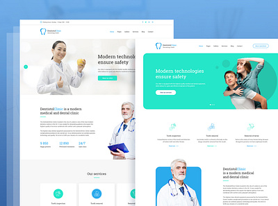 Dentistol – Stomatology Clinic XD Template adobe xd dental dentist doctor health medical medicine portfolio services stomatology template ui uiux webdesign website