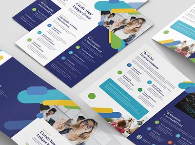 Event Business – Brochures and Flyer Print Template brochure template business conference digital education event event brochure event flyer flyer template speaker trainer training