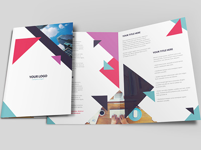 Geometric Brochure Bi-Fold by artbart – Graphic Templates for Small ...