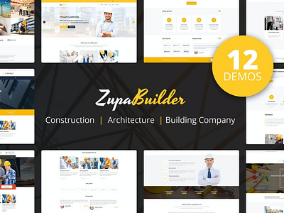 ZupaBuilder – Architecture Builder Construction PSD Template