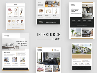 Interiorch – Architecture and Interior Design Flyer Templates affinity architect architecture branding catalog creative studio designer flyer flyer design flyer template furniture indesign template interior design photoshop template planning portfolio print design print template services