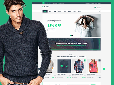 Splash Ecommerce Theme by artbart – Graphic Templates for Small ...