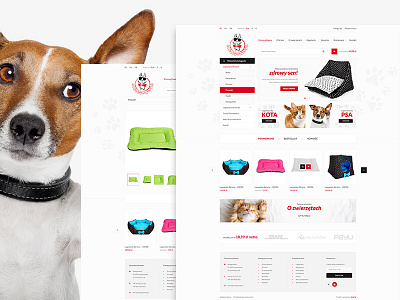 AleLegowiska – Website animal black cat dog ecommerce online presta shop psd files red shop