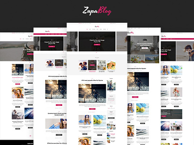 ZupaBlog – Creative Blog and Magazine – PSD Template