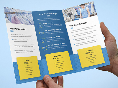 Brochure – Laundry Tri-Fold Template