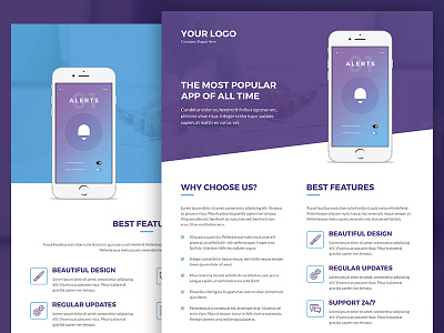 Mobile Apps – Brochures and Flyers Print Templates