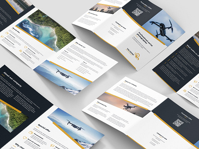 Drone Photographer – Brochures Bundle Print Templates 6 in 1 aerial brochures bundle creative design drone flyers movie photo photographer print design print template slant video