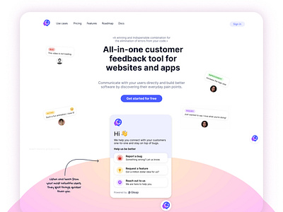 All-in-one customer feedback tool for websites and apps
