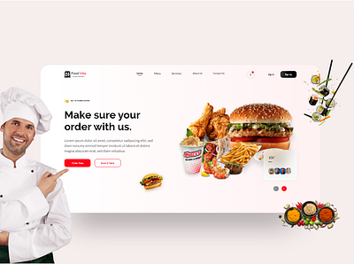 food valley app branding food landing page hero area design landing page design landing page ui psd template resturant restaurant template resturant landing page resturant menu page ui ui design ui ux design