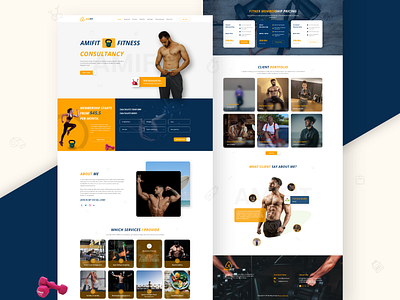 Amifit Fitness bodybuilding crosslift excercise fitness fitness club fitness website gym gym app gym fitness gym landing page deisign gym trainer gymnastics landing page design personal trainer trainer training website workout