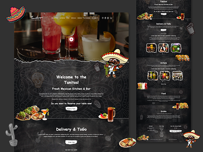 Mexican food app design hero area design landing page design landing page ui mexican food website mexican restaurant restaurant restaurant template restaurant website ui ui ux design ui design website