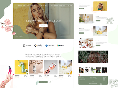 Cosmetic website app beauty beauty products beauty products website cosmetic cosmetic packaging cosmetic templates cosmetics website cosmetology hero area design landing page design landing page ui makeup skincare ui ux design ui design website website beauty spa website cosmetics