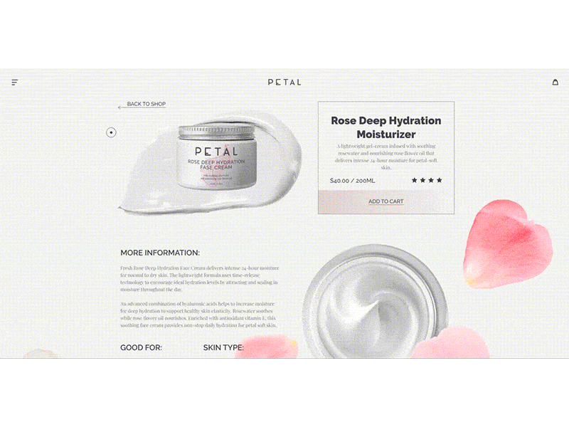 petal - product page