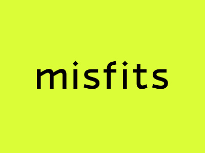 Misfits Tattoo Studio Logo brand branding brandmark identity logo misfits modern neon studio tattoo wordmark