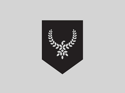 Delta army eagle laurel logo military minimal shield