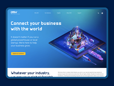 DSV - Website Redesign company design dsv keane mai logistic product product design saigon ui design ux design web design website
