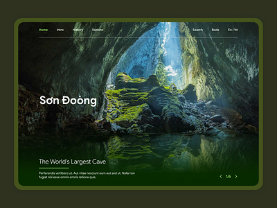 Sơn Đoòng Cave design illustration keane mai product product design saigon son doong travel ui ui design ux ux design web design website