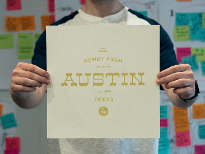 Howdy! austin howdy ibm ibm design printmaking screenprint texas
