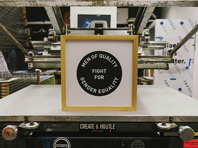 Fight For Gender Equality feminism gender equality poster screen printing