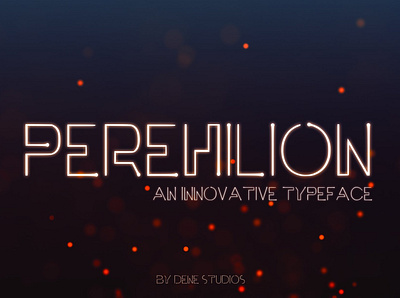 PEREHILION Font - An Innovative Typeface branding font font design font download font family fonts futurism futuristic logo neon typeface typefaces