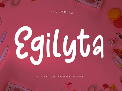 Egilyta A Little Funny Font branding brush brush font brush fonts font font design font download font family fonts fun funny hand drawn logo typeface typefaces