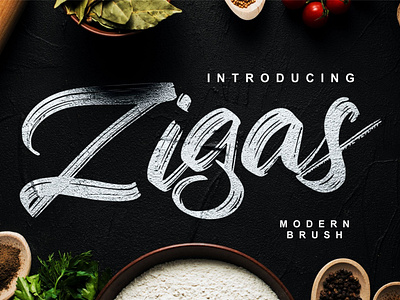 Zigas | Modern Brush Font