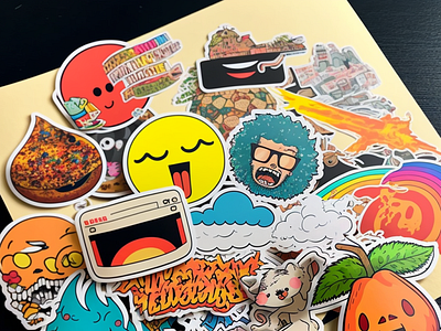 The ultimate sticker collection spanning decades #7 ai draw illustration midjourney stamp