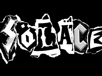 Solace Collage black collage hardcore metal punk rock white